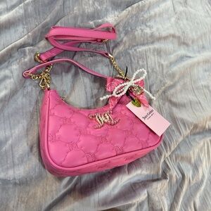Hot Pink Juicy Couture Shoulder Bag/ Crossbody Purse